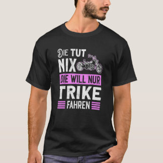 Camiseta Triciclo Motivo Motocicleta Triciclo Bicicleta Tri