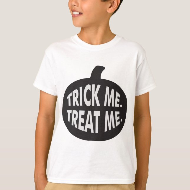 Camiseta Trick Me Tratar B/W (Frente)
