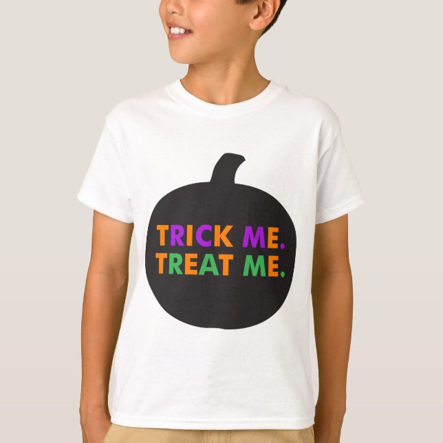 Camiseta Trick Me Tratar, Múltiplas Cores (Frente)