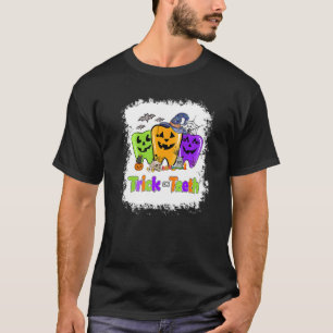 Camiseta Trick Or Dentes Divertido Tratamento Odontológico