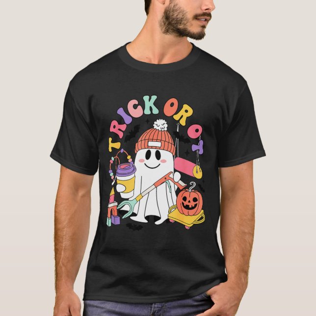 Camiseta Trick Or Ot Occupational Therast Ghost Halloween W (Frente)