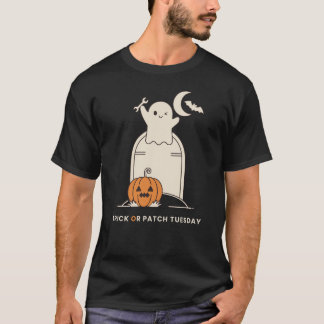 Camiseta Trick or Patch Tuesday Divertido Sysadmin Hallowee