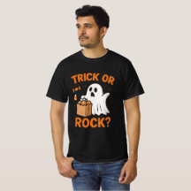 Trick or Rock Funny Halloween T-Shirt