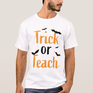 Camiseta Trick or teach- design de Halloween