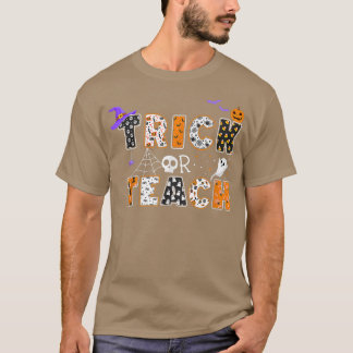 Camiseta Trick Or Teach Teacher Halloween Costume Boo Spook