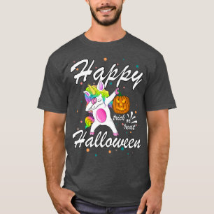 Camiseta Trick or trata Unicorn Costume Girls Happy H