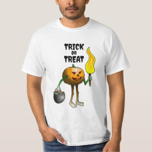 Camiseta Trick or Treat Abóbora de Halloween
