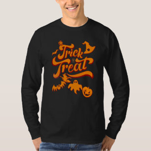 Camiseta Trick Or Treat Dia das Bruxas 2022 Homens Mulhere