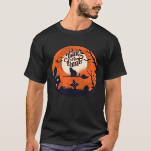 Camiseta Trick or Treat Fantasia de Halloween Noite Assusta