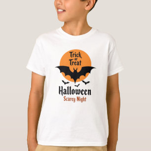 Camiseta Trick or Treat Halloween Noite Assustadora Morcego