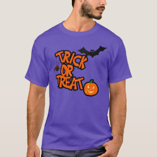 Camiseta Trick Or Treat Olhos de Halloween nas Costas