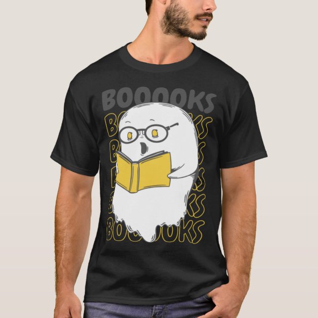 Camiseta Trick or Treat Spooky Books Halloween Graphic Tees (Frente)