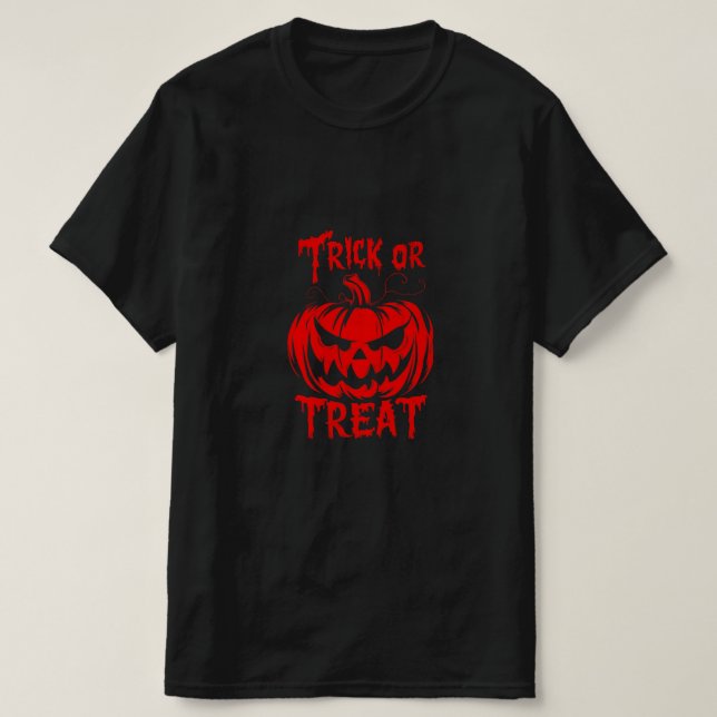 Camiseta Trick or Treat T-Shirt (Frente do Design)