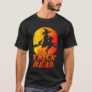 Camiseta Trick Ou Read Librarian Halloween Bruxeen Bruxe Ca