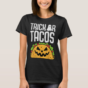Camiseta Trick Ou Tacos Halloween Comidas Mexicanas