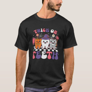 Camiseta Trick Ou Teeth Halloween Dentist Costumes