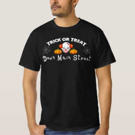 Camiseta Trick ou trata a rua principal - presente de hallo