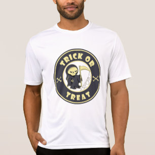 Camiseta Trick ou trata o personagem de "Cristo de Cristo" 