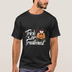 Camiseta Trick Ou Tratamento Engraçado Halloween De Pessoal