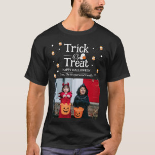 Camiseta Trick ou Tratar a família Spooky Halloween Foto