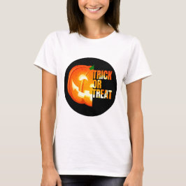Camiseta Trick ou Tratar Abóbora do Halloween