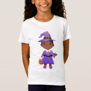 Camiseta Trick ou Tratar Bruxa Pequena