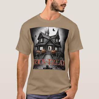 Camiseta Trick ou Tratar Casa Assombrada com JackoLant