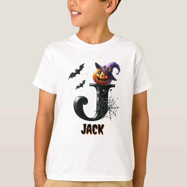 Camiseta Trick ou Tratar Cute J Primeiro Dia das Bruxas (Frente)