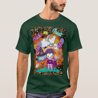 Camiseta Trick ou Tratar Figurino de Halloween 2