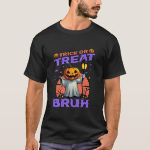 Camiseta Trick Ou Tratar O Dia de as Bruxas engraçado De Bo