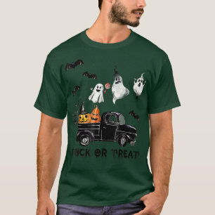Camiseta Trick Ou Tratar O Monstro De Caminhão Halloween Gh
