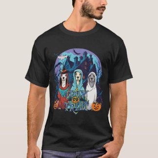 Camiseta Trick ou trate cães fantasmas do Halloween
