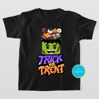 Trick ou Treat Frankenstein Halloween T Shirt