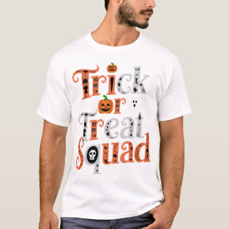 Camiseta Trick ou Treat Squad Halloween Shirt - Bonita