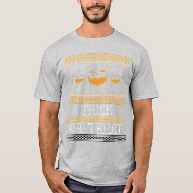 Camiseta Trick ou Treat Trio Halloween T Shirt (Frente)