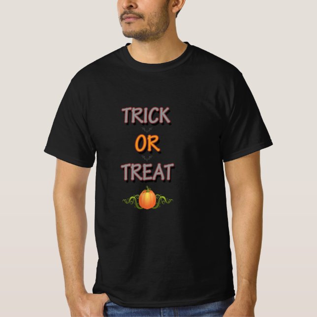 Camiseta Trick ou Treine Festas Famosas de Halloween Dizend (Frente)