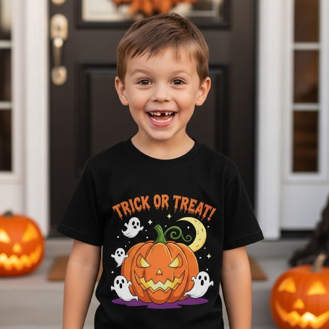 Camiseta Trick ou Treine o Halloween (Criador carregado)