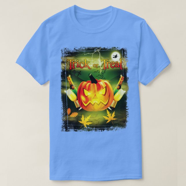 Camiseta Trick ou Treine o Halloween (Frente do Design)