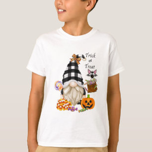 Camiseta Trick ou Treine o Halloween Gnomo