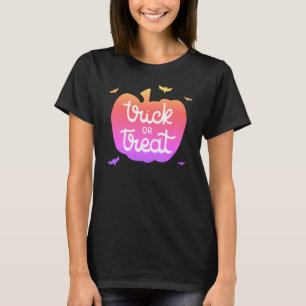 Camiseta Trick ou Treine T-Shirt Feliz de Halloween