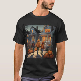 Camiseta Trick Personalizado Ou Tratar T-Shirt De Halloween