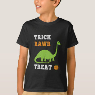 Camiseta Trick Rawr Treat Cute Halloween Brontosaurus Dino