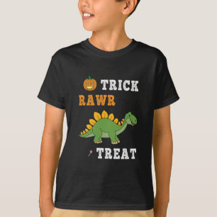 Camiseta Trick Rawr Treat Cute Halloween Stegosaurus Dino