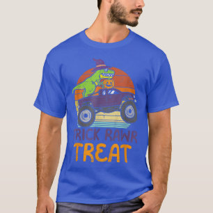 Camiseta Trick Rawr Treat Dinossaur Monster Truck Halloween