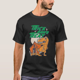 Camiseta Trick Rawr Tret T Rex Mummy Dia de as Bruxas engra