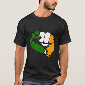 Camiseta Tricolor Fist - Design Republicano Irlandês
