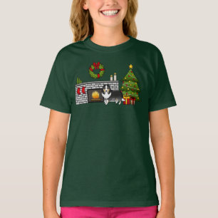 Camiseta Tricolor Shetland Sheepdog Cachorro Numa Sala De N