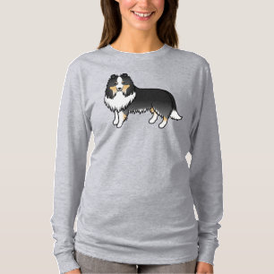 Camiseta Tricolor Shetland Sheepdog Sheltie Dog