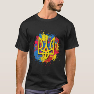 Camiseta Tridente da Ucrânia Tryzub Ucraniano Homens Mulher