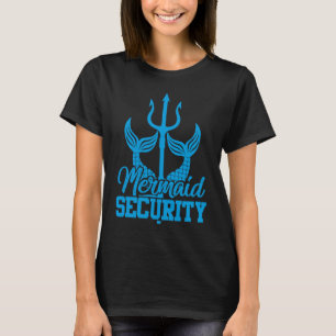 Camiseta tridente de segurança de sereia festa na piscina p